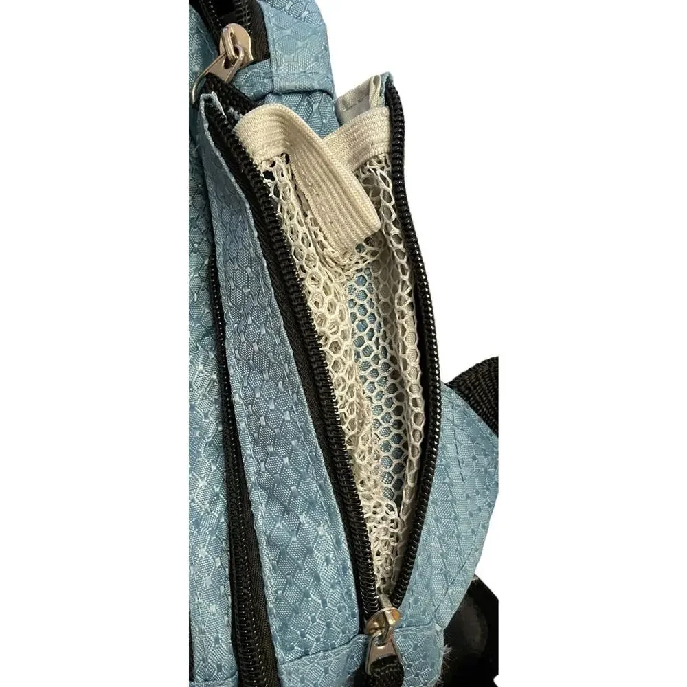 Heys Travelmate V3 Crossbody Utility Bag Unisex Organizer Lined Nylon Light Blue